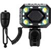 Fxzqgnh Faro Anteriore con Campanello a LED Luce Anteriore Ricaricabile Impermeabile Accessorio per Ciclisti, Strada, Nero