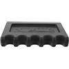 OKUMEYR Porta Stecche da Biliardo Nero in Plastica 5 Scomparti Curvi e Base Pesante, Salvaspazio e Protettivo per Stecche, per Bordo Tavolo da Biliardo