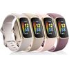 CeMiKa 4Pack Cinturini Compatibile con Fitbit Charge 5 Cinturino, Cinturini Sportivi Silicone per Charge 5 Strap, Regolabile Impermeabile Traspirante Cinturino per Fitbit Charge 5/Fitbit Charge 6