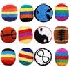 Générique Footbag - Pallina da giocoleria, 12 pezzi, colorata, portatile, a mano