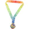 Warmhm Medaglia Premio con Design Cavallo Cinese in Lega di Zinco e Poliestere, Resistente all'Usura per Competizioni e Raduni, Espositore Medaglie Running per Adulti