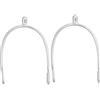 GATHINESS Speroni da Donna, Women Spur, Stile Western, Lega di Zinco, Argento, Comfort Ergonomico, per Cavallerizze, Sport Equestri e Uso Quotidiano, Attrezzatura Equestre