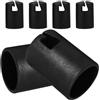 ibasenice Copertura per Piede Trampolino Accessorio Ricambio Nero in ABS 6 Pezzi per Protezione Minimalista per Gambe Trampolino