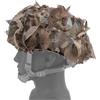 EcoGleam Copertura in Rete Leggera per Casco Mimetic Foglie Irregolari | Copertura casco mimetico Foglie irregolari con cavo elastico e ganci 3 pezzi
