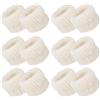 QUARKZMAN 12 Pezzi Fascette da Polso per Lavaggio Viso Beige