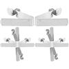 VILLCASE 10 Pezzi Clip a Molla a Pulsante V a Forma di V in Acciaio Nichelato Argento, Clip di Fissaggio Multiuso per Riparazione Ombrello e Accessori Kayak, Stabilità Migliorata