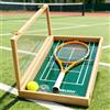 Generic Espositore per racchetta da tennis, cornice per racchette da tennis da collezione, supporto da parete con protezione, decorazione per casa e ufficio, per gli appassionati di tennis (sfondo Wimbledon