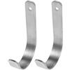 LALADEFIEE Supporto per salvagente anulare in Acciaio Inox, 2 Pezzi, Apertura da 7,6 cm, Gancio per ringhiera, Resistente a ruggine e Sale, per imbarcazioni Marine