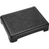 CAAGGMM Sgabello di Supporto Mezzo Gradino, Sgabello Half Step per Anziani, Impilabile Mezzo Gradino Antiscivolo Portatile, Portata Massima 200 Kg, per Scale E Gradini, Nero