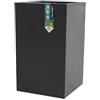 EDA Vaso quadrato alto, grigio antracite, 29,5 x 29,5 x 49,5 cm