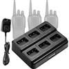 BAOFENG BF-888S - Base di ricarica multiunità a 6 vie, compatibile con Walkie Talkie Baofeng BF-888S BF-88ST BF-88A Pxton PX-888S Retevis H-777 Walkie Talkie e batteria (1 confezione)