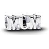 PANDORA MUM sterling silver charm with clear cubic zirconia