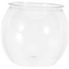 INOOMP Boccia Per Pesci Rotonda Plastica Infrangibile Acquario Decorativo Per Betta e Tartarughe Tank Da Tavolo Per Casa e Ufficio Design Elegante e Resistente All Usura