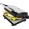 Cecotec Griglia elettrica con Grill Rock'n Grill. 700 W, superficie 23 x 14,5 cm, RockStone antiaderente, senza PTFE, PFOA, piastra galleggiante, maniglia fredda al tatto, indicatore luminoso