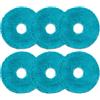 Cecotec Moppe Robot Aspirapolvere Pack 6 Conga Y100. Ricambio Originale, Materiale Assorbente, Lavabili e Resistenti, Facile Montaggio per pavimenti sempre puliti e brillanti