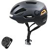 Cecotec Casco Monopattino Elettrico e Bicicletta Adulti BrainGuard Flash L-XL, Luce Notturna Frontale, Indicatori, Luce Posteriore, Ricarica USB-C, Design Regolabile e Comodo, Materiale Qualità