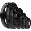 Body-Solid Tools Set di Disco olimpico in caucciù 4 impugnature Body-Solid nero - 120kg