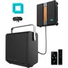 Cecotec Robot Lavavetri Conga Windroid W100 Station. Stazione di Ricarica, App e Telecomando, 6300 Pa, Autonomia 120 min, 4 Panni e 4 Spray, 5 Modalità, Sistema di Sicurezza per Pulizia Continua