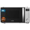 Cecotec Microonde con Grill Proclean 5105 Silver. 700W, 20L, Tecnologia 3DWave, Grill, 5 Livelli Potenza, Timer 30 Min, Scongelamento, Schermo con Orologio, Gratinature Sempre Assolutamente Perfette