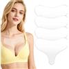 Sinbana 6 Cerotti Anti Rughe Petto, Silicone Cerotti Anti Rughe | 19x16cm Bianco Riutilizzabili Scollatura Clivaggio Cerotti Anti Rughe per Uso Notturno Cura Delicata Cerotti Silicone per Don