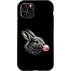 Vintage Rabbit Bubblegum Aesthetic Style Custodia per iPhone 11 Pro Coniglio Rosa Bubble Gum Carino Coniglio Amante Grafica Donne