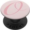 Preppy Monogram Monogramma iniziale O in Pink Script PopSockets PopGrip Adesivo