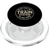 Retro Vintage For Dad Loves Travel Humor Sarcastico divertente dicendo Don Ottenuto La Stazione Ferroviaria Il mio GPS PopSockets PopGrip per MagSafe