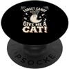 Funny Spooky Season Halloween Party Appa Forget Candy Give Me A Cat Ghost Halloween retrò PopSockets PopGrip Adesivo