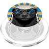 Cute Animal Designs Divertente miele tasso indossare occhiali da sole scherzi animali PopSockets PopGrip per MagSafe