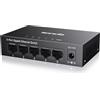 Tenda Switch Ethernet 5 Porte Gigabit TEG1005D, Switch Gigabit 10/100/1000 Mbps, IGMP Snooping, 802.1p/DSCP QoS, Non Gestito, Plug & Play, Montaggio Desktop o a Parete, Guscio di Metallo