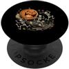 Funny Spooky Season Halloween Party Appa Jack O Lantern Chasing Scheletri Scena Divertente Halloween PopSockets PopGrip Adesivo