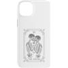 Tarot Card The Lovers Skeleton Goth Hall Custodia per iPhone 14 Plus The Lovers Tarocchi Scheletro Gotico Luna Strega Teschio