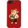 Lucky Pig Funny German Saying Custodia per iPhone SE (2020) / 7/8 Umorismo tedesco Lucky Pig