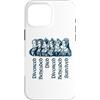 Utopia Sport England Shop Custodia per iPhone 16 Pro Max Destini delle sei mogli di Enrico VIII Navy Print