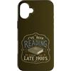 Librarian Reading Days Custodia per iPhone 16 Plus Lettura divertente per gli amanti dei libri dalla fine del 1900