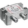 Goobay 67001 Splitter SAT, a 2 Vie, Argento