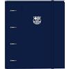 safta F.C. Barcellona - Carpeblock con 4 anelli da 35 mm, con ricambio, con 100 fogli A4, ideale per bambini di diverse età, confortevole e versatile, qualità e resistenza, 27 x 4 x 32 cm, blu