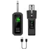 Folpus Trasmettitore audio, ricevitore, adattatore per microfono, adattatore XLR, microfono senza fili per mixer audio, 1 per 1