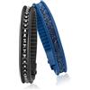 HIP HOP Hip-Hop Jewels Bracciale Rail Nero/Blu Unica