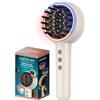 Cecotec Spazzola riparatrice con microcorrenti EMS, luce LED rossa e blu HairCare Revitalize TotalCare. Applicatore di siero e 5 livelli, nutre, rassoda e rafforza i capelli dalla radice