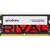 Goodram Ram SODIMM DDR5 16GB Goodram Rival 5600Mhz CL40 1.1V Nero-Rosso [GGEES5-56L40S/16G]