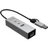 I-tec Hub I-tec Usb-C Usb-A 4 porte Argento [CAMETALG325HUB]