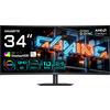 Gigabyte Monitor Qd-oled 34'' Gigabyte MO34WQC36 Qhd 3440x1440 0.03ms classe F Nero [MO34WQC36]
