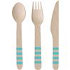amscan Set 24 posate legno Ananas - Pineapple Vibes