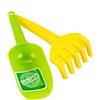 Theo Klein 7638 KLEIN goes BIO Set Paletta e rastrello per Sabbia, Set colorato in Plastica Organica per recinto di Sabbia, Giocattoli per Bambini dai 1 Anni in su