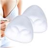 SEEKUP Reggiseno Pad Enhancer, Aggiornato Silicone Reggiseno Inserto Triangolo Impermeabile Reggiseno miglioramento per Costume Da Bagno Bikini Sport Reggiseno - trasparente - A/C