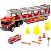 Mattel Matchbox- Camion dei Pompieri con Veicolo che può Contenere 16 Macchinine, Rampa e 8 Accessori, Giocattolo per Bambini 3+Anni,GWM23