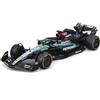 Burago Bburago - Mercedes AMG Petronas W15 George Russell #63 2024 - Modellino Realistico Auto in Scala 1:43, Guidata da George Russell, Licenza Ufficiale Mercedes, Età consigliata 3+ Anni
