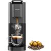 Cecotec Macchina Caffè Capsule Power Caps 20+. Descaling Tablets 1400W, 20Bar, Compatibile Capsule Nespresso, Serbatoio Acqua 700ml, Thermoblock, Antiscivolo, Altezza Regolabile, Facile Pulizia