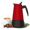 Cecotec Caffettiera Moka Express Piccolina 600 Red. 300ml, 6 Tazze di Caffè, Acciaio Inox, Adatta a Tutte le Superfici, Filtro Premium, Valvola di Sicurezza, Manico Termoresistente, Design Elegante